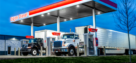 ExxonMobil diesel fuel station